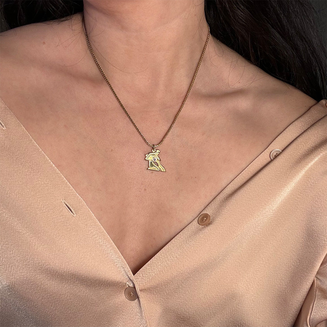 Vintage Aquarius Necklace