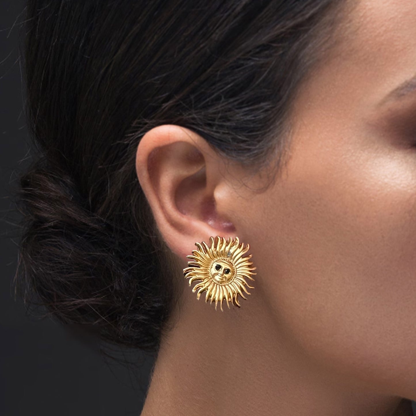 Vintage Sunburst Earrings