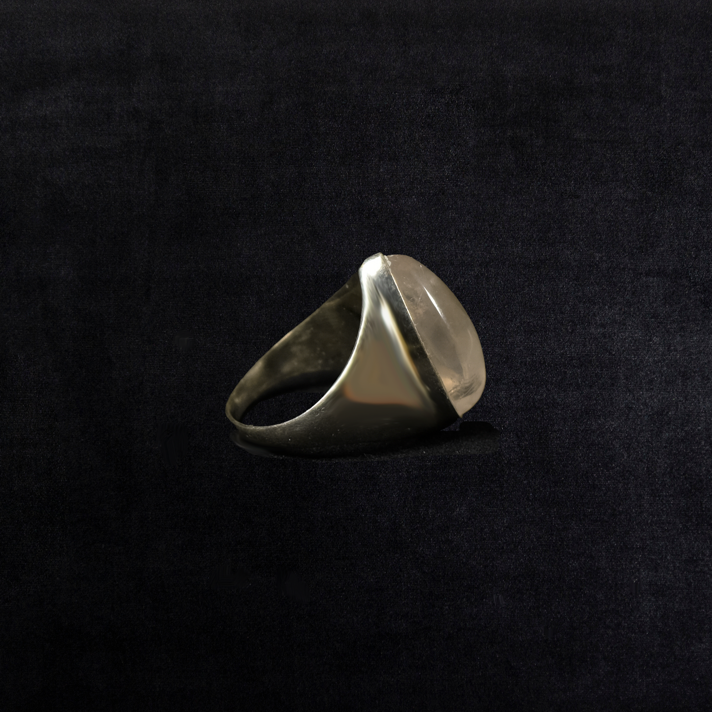 Vintage Sterling Silver Quartz Pear Ring