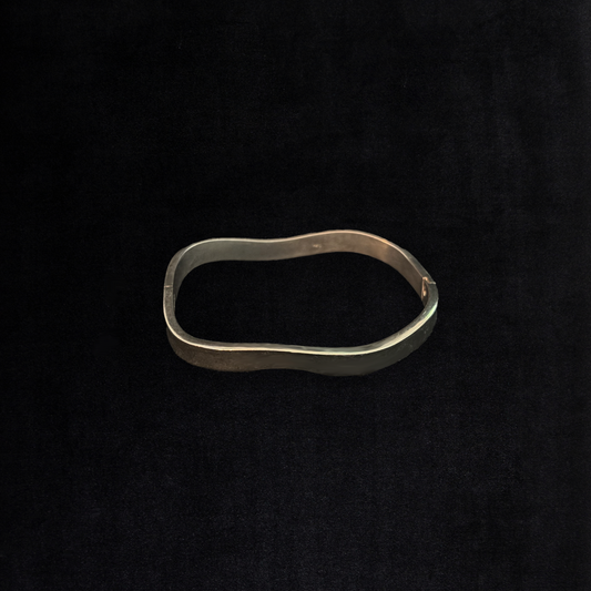 Vintage Sterling Silver Wavy Bangle