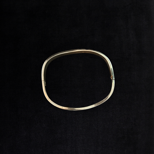 Vintage Sterling Silver Wavy Bangle