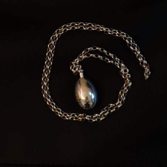 Vintage Silver Perfume Necklace