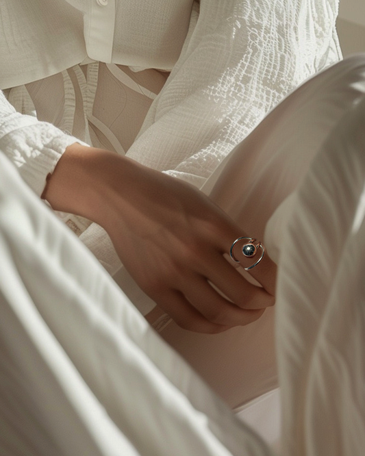 Vintage Silver Modernist Ring