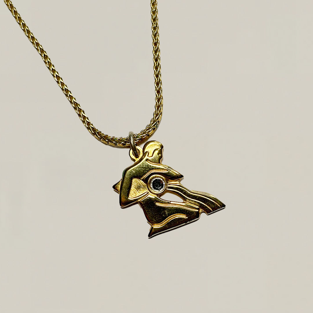 Vintage Aquarius Necklace