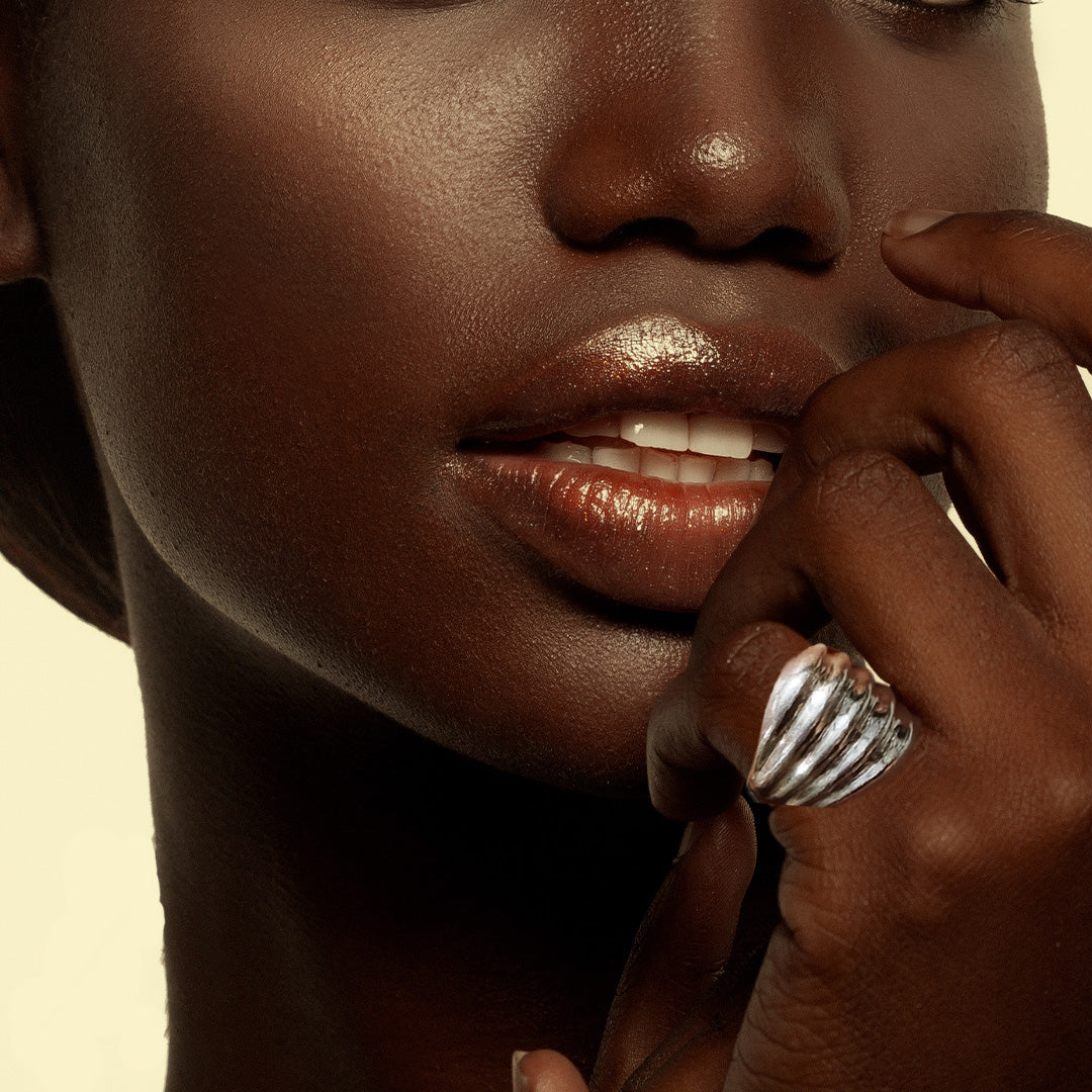 Vintage Silver Deco Dome Ring