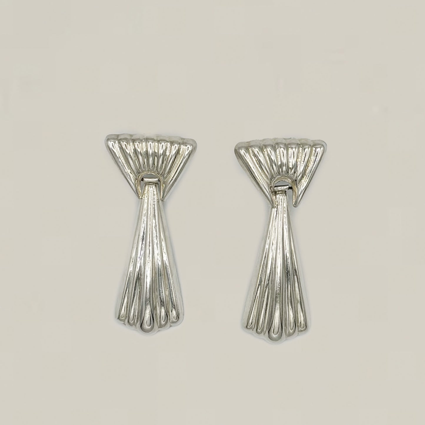 Vintage Silver Deco Gia Earrings