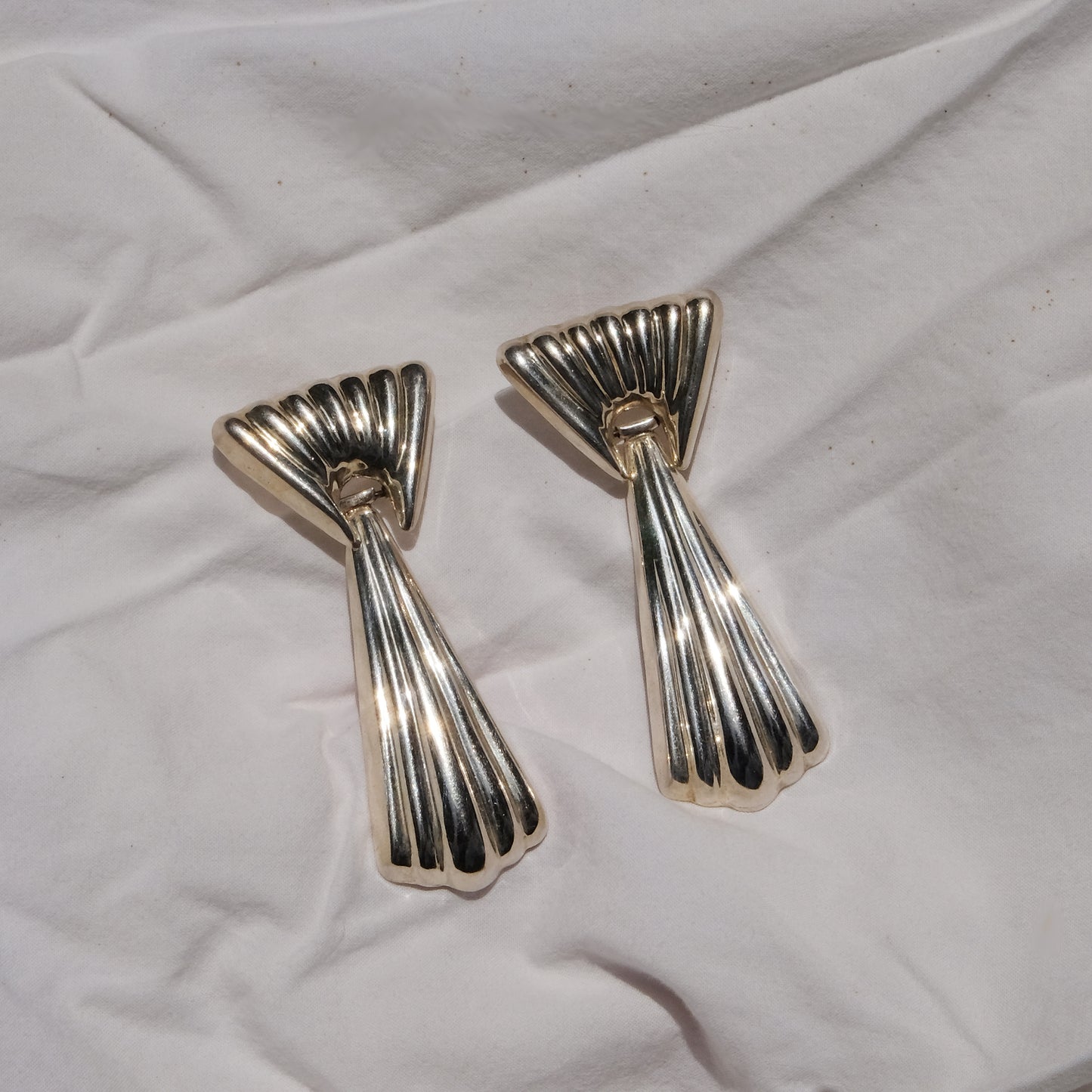 Vintage Silver Deco Gia Earrings