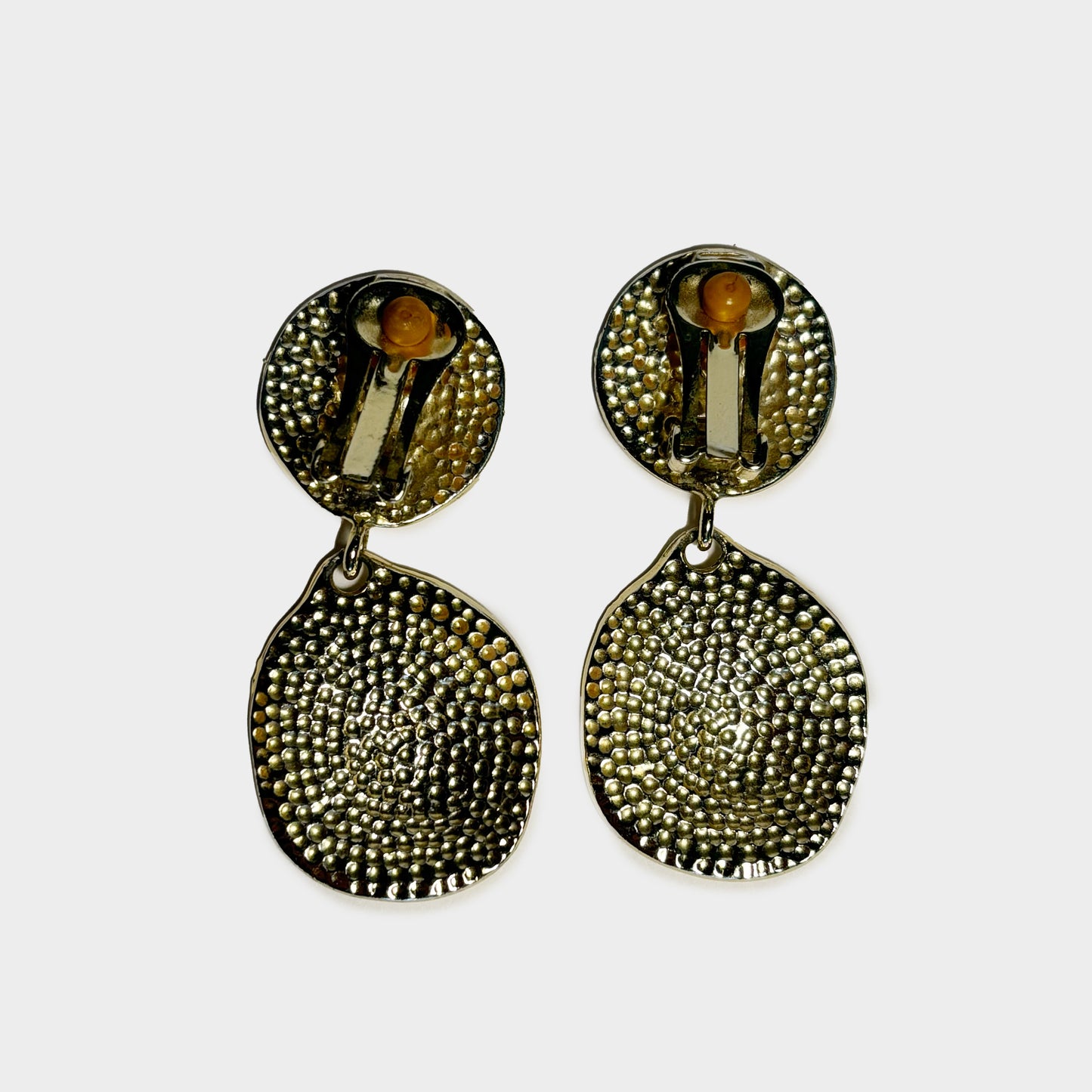 Vintage Double Circle Drop Earrings