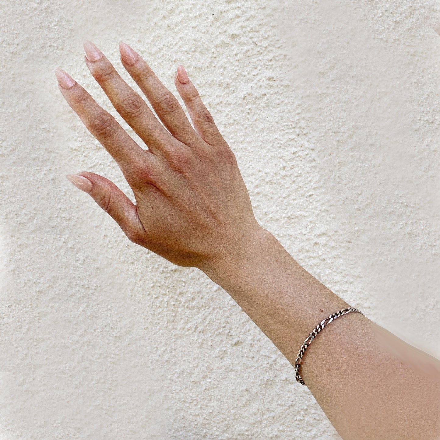 Vintage Silver Figaro Chain Bracelet