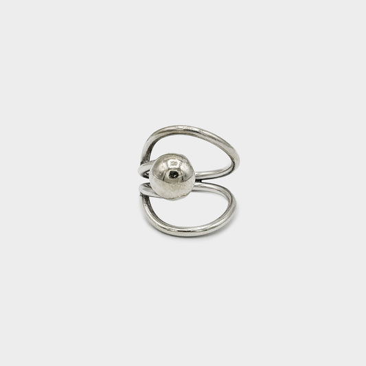 Vintage Silver Modernist Ring