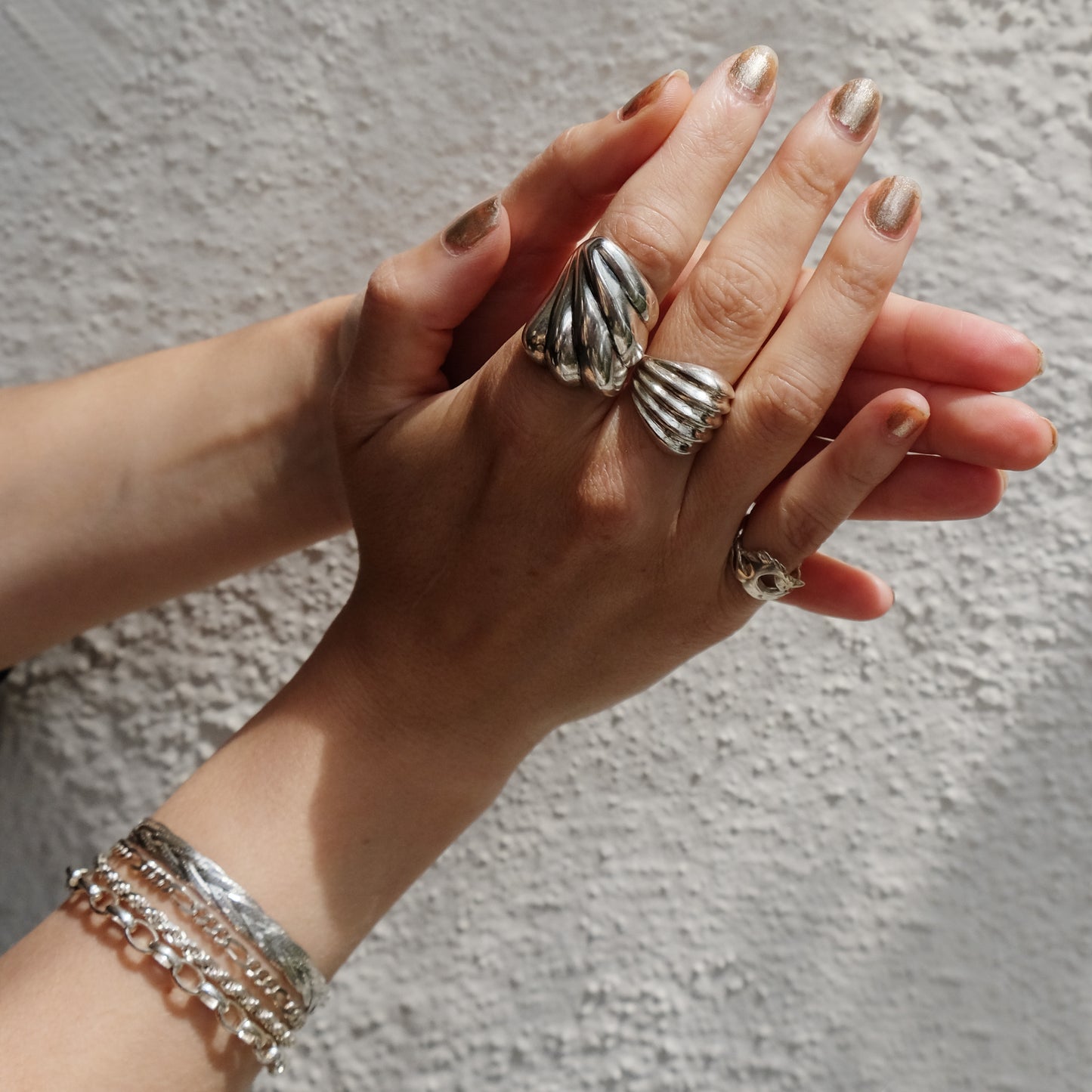 Vintage Silver Sculptural Ring